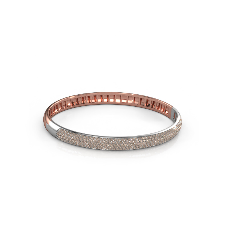 Bild von Armband Emely 6mm 585 Roségold Braun Diamant 2.013 crt