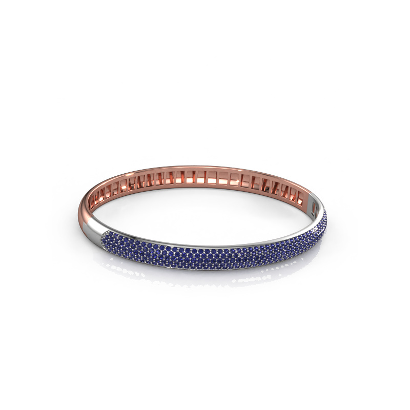 Image of Bracelet Emely 6mm 585 rose gold Sapphire 1.2 mm