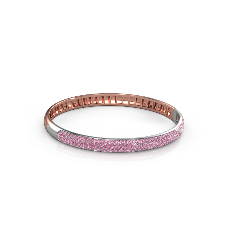 Image de Bracelet Emely 6mm 585 or rose Saphir rose 1.2 mm