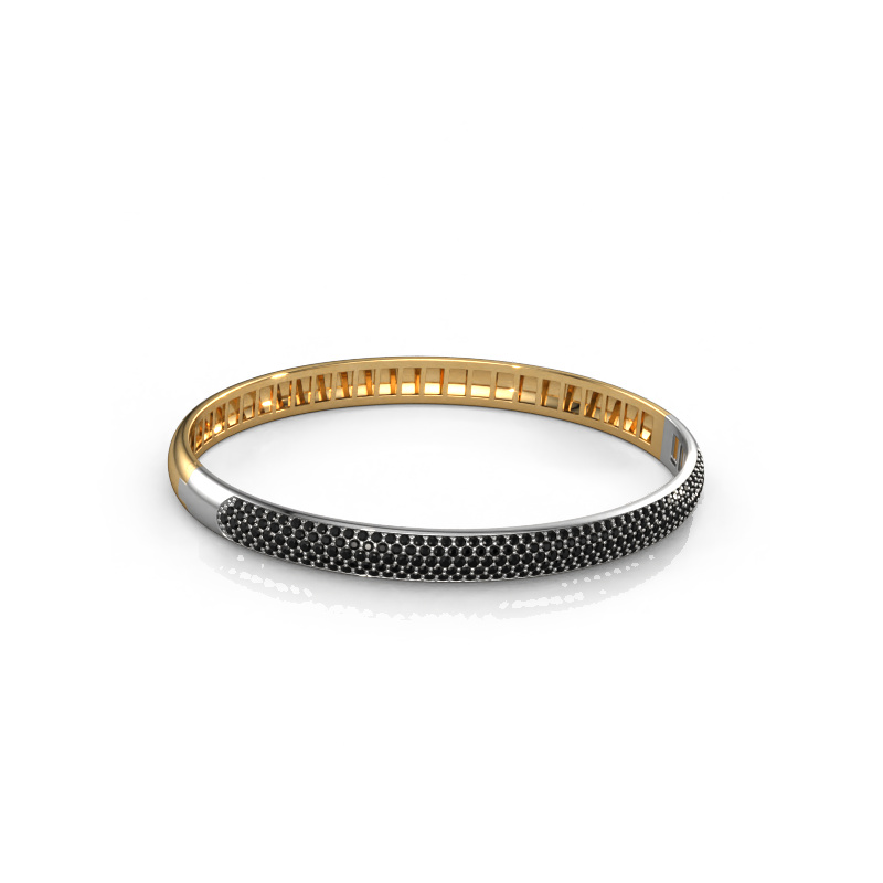 Image de Bracelet Emely 6mm 585 or jaune Diamant noir 2.416 crt