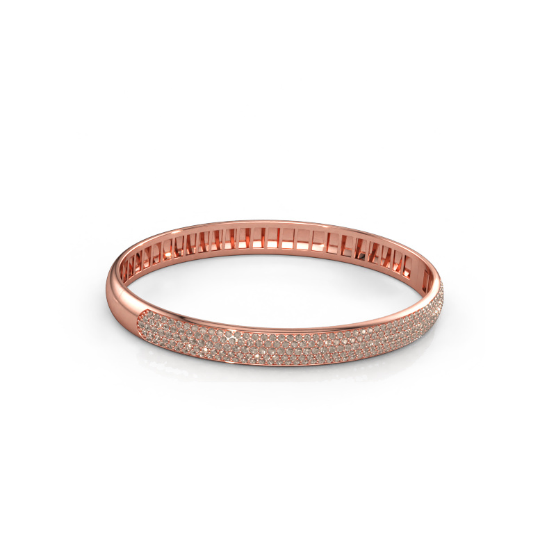 Bild av Armring Emely 7mm 585 roséguld Brun diamant 2.013 crt
