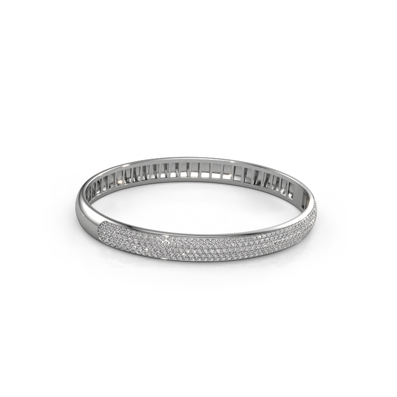 Image of Bangle Emely 7mm 585 white gold Diamond 2.013 crt