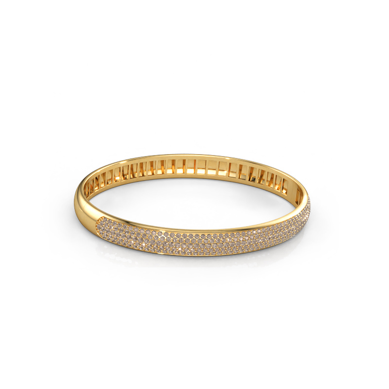 Bild av Armring Emely 7mm 585 gult guld Brun diamant 2.013 crt