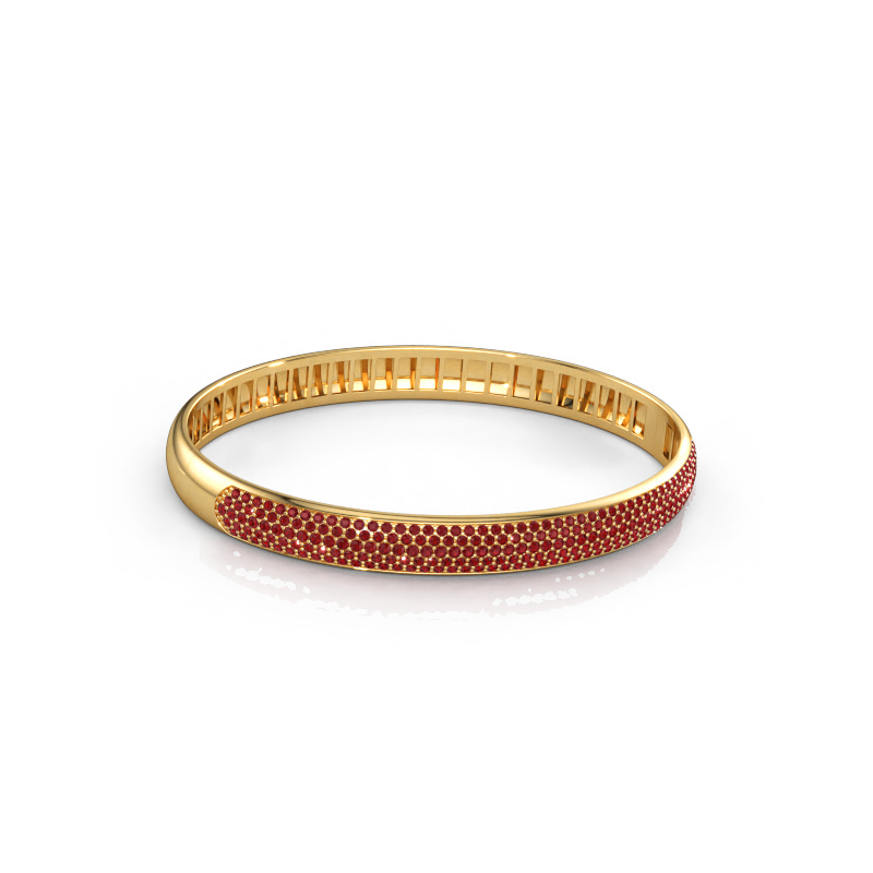 Immagine di Bracciale rigido Emely 7mm 585 oro Rubino 1.2 mm