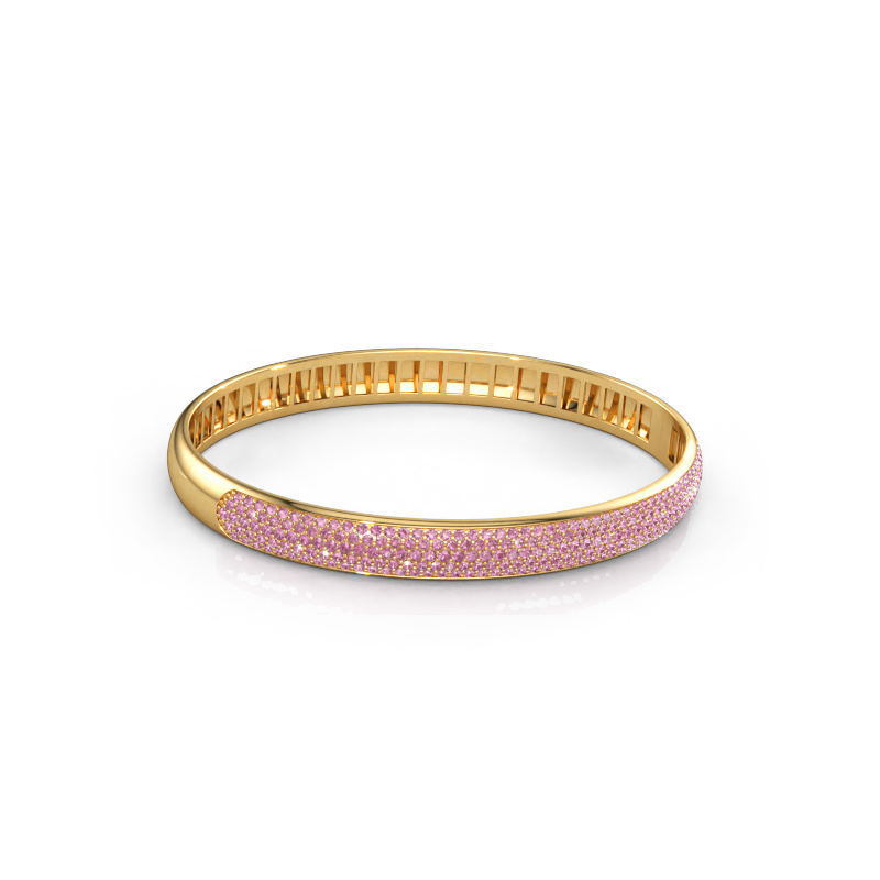 Bild av Armring Emely 7mm 585 gult guld Rosa safir 1.2 mm