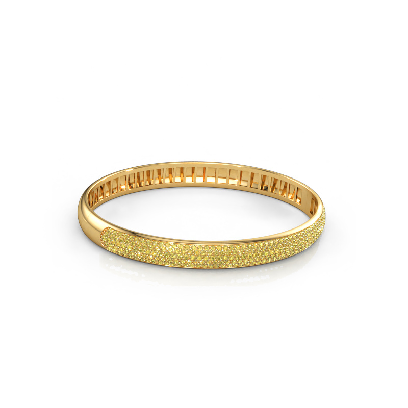 Immagine di Bracciale rigido Emely 7mm 585 oro Zaffiro giallo 1.2 mm