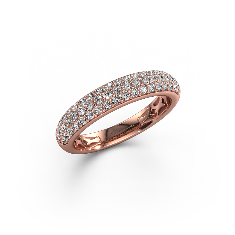 Bild von Ring Emely 4 585 Roségold Zirkonia 1.4 mm