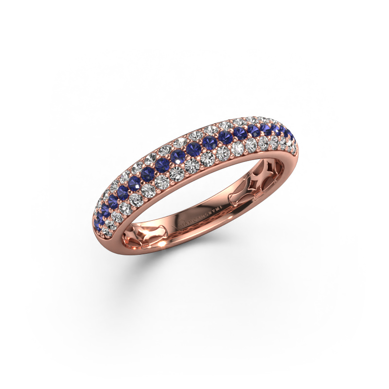 Bild von Ring Emely 4 585 Roségold Saphir 1.4 mm