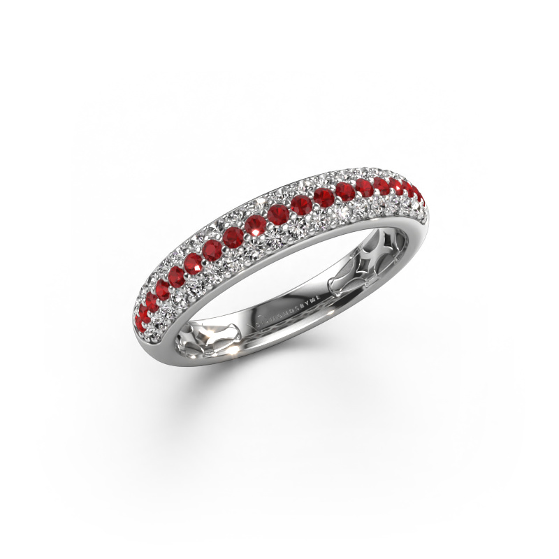 Image of Ring Emely 4 950 platinum Ruby 1.4 mm