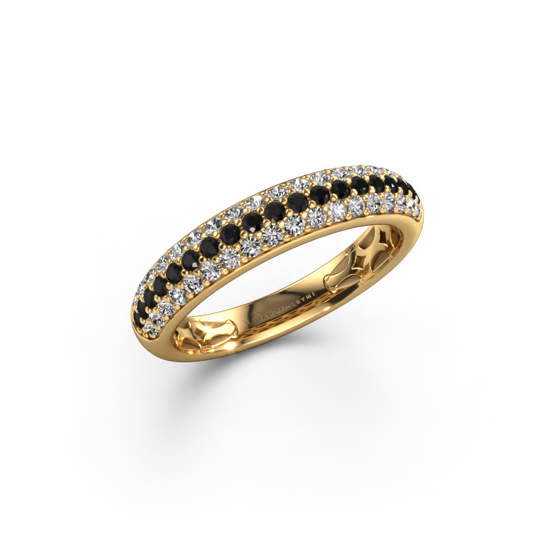 Bild von Ring Emely 4 585 Gold Schwarz Diamant 0.672 crt