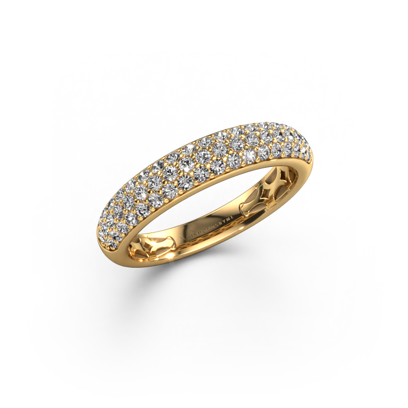 Image of Ring Emely 4 585 gold Zirconia 1.4 mm