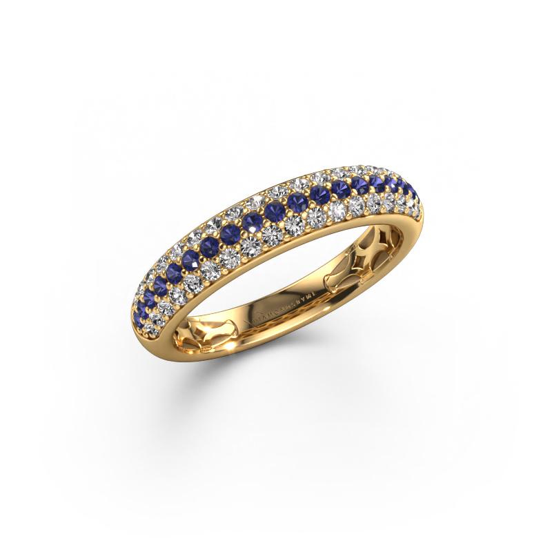 Image of Ring Emely 4 585 gold Sapphire 1.4 mm