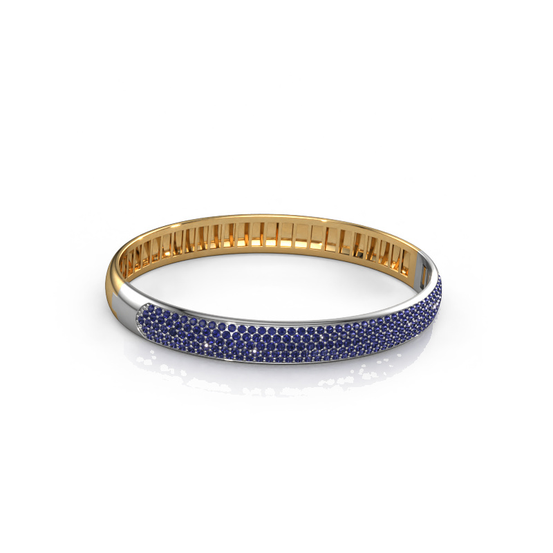 Image of Bangle Emely 8mm 585 gold Sapphire 1.4 mm