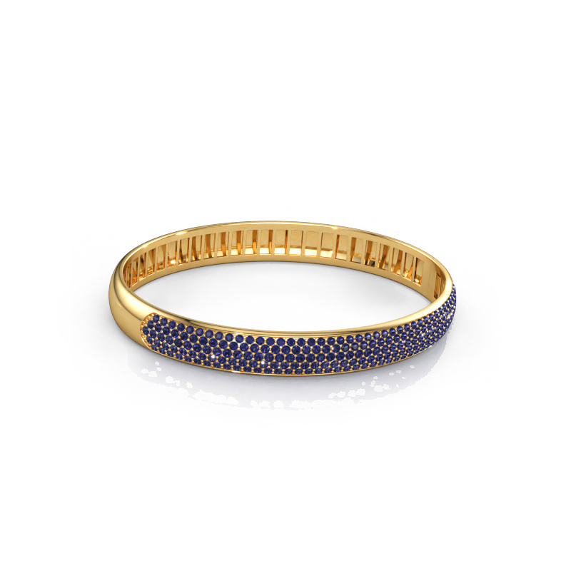 Immagine di Bracciale rigido Emely 8mm 585 oro Zaffiro 1.4 mm
