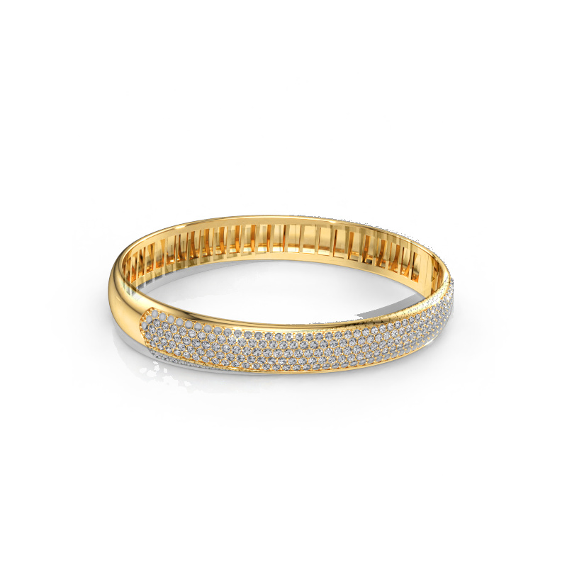 Bild av Armring Emely 9mm 585 gult guld Diamant 3.018 crt