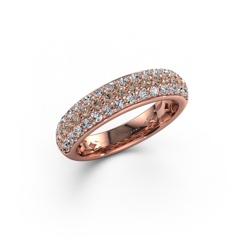 Image of Ring Emely 6 585 rose gold Brown diamond 0.952 crt