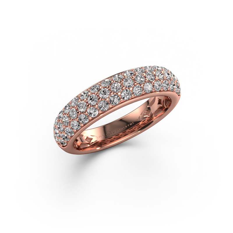 Afbeelding van Ring Emely 6 585 rosé goud Zirkonia 1.7 mm