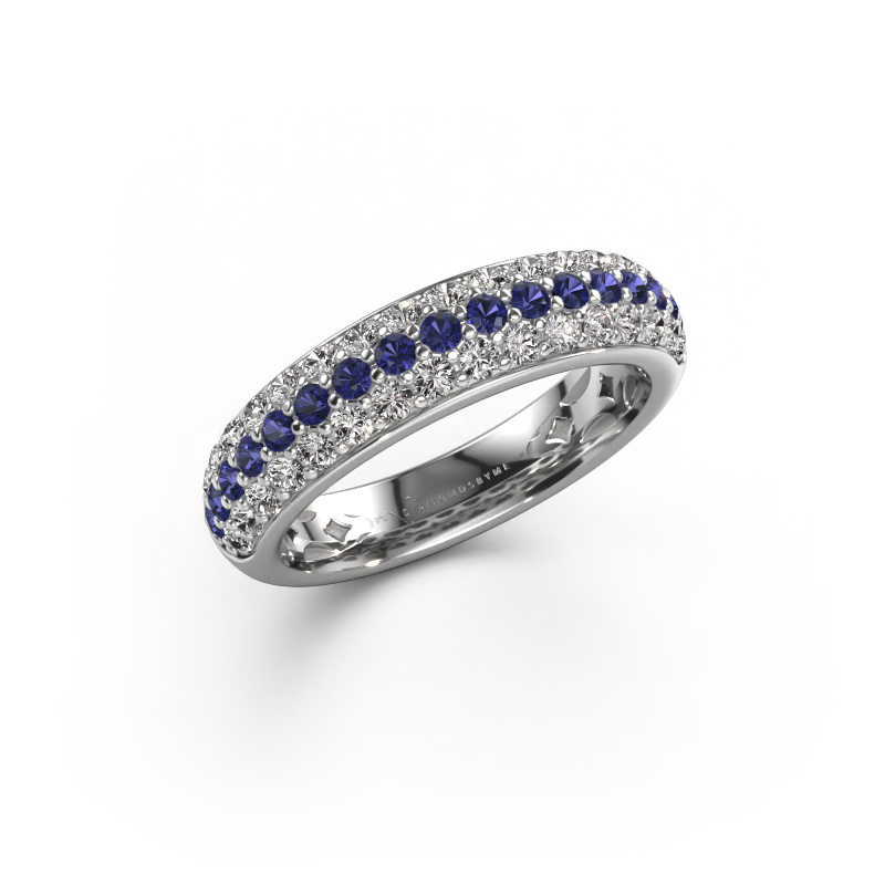 Image of Ring Emely 6 950 platinum Sapphire 1.7 mm