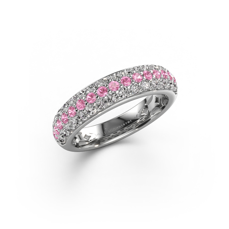 Bild von Ring Emely 6 585 Weißgold Pink Saphir 1.7 mm