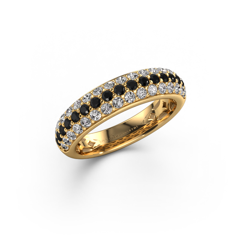 Image of Ring Emely 6 585 gold Black diamond 1.02 crt