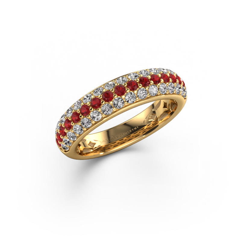 Image of Ring Emely 6 585 gold Ruby 1.7 mm