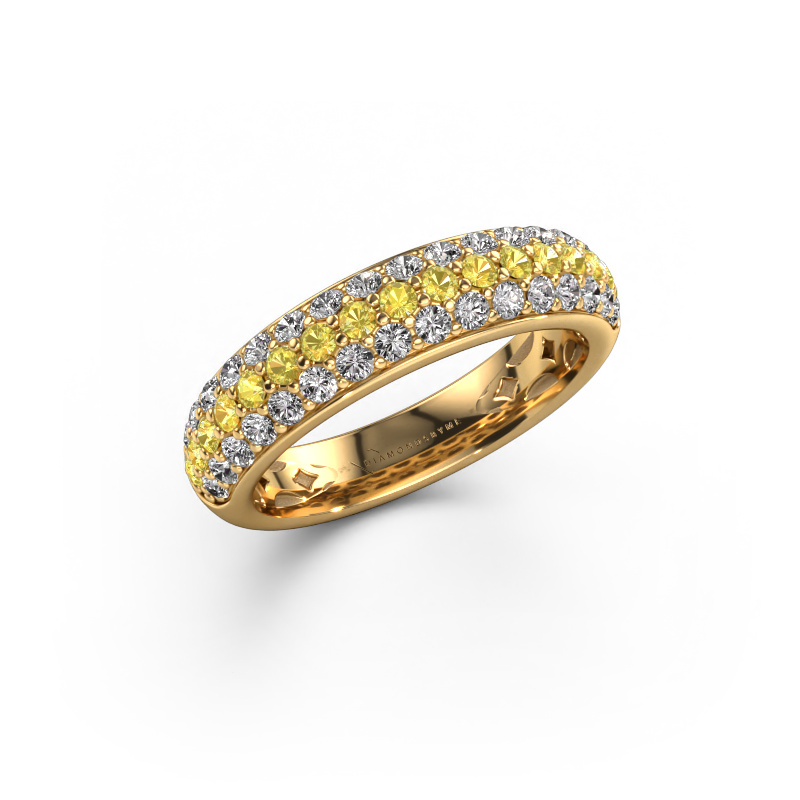 Image de Bague Emely 6 585 or jaune Saphir jaune 1.7 mm