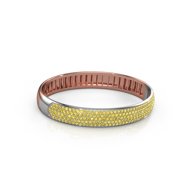 Bild von Armreif Emely 10mm 585 Roségold Gelb Saphir 1.7 mm
