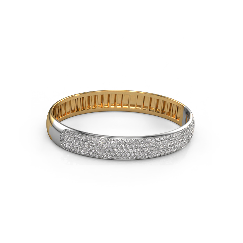 Image of Bangle Emely 10mm 585 gold Lab-grown diamond 4.355 crt