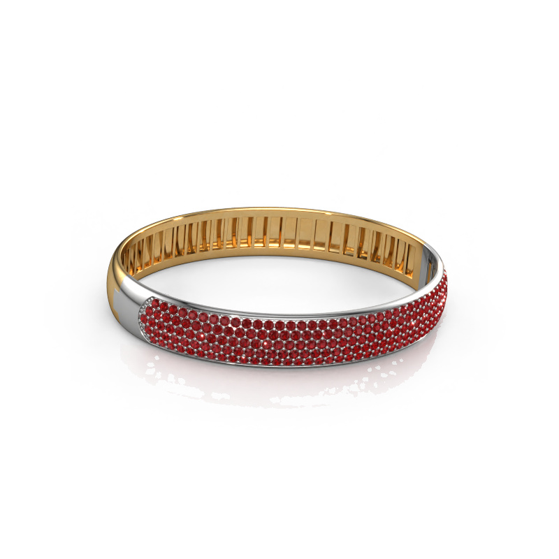 Image of Bangle Emely 10mm 585 gold Ruby 1.7 mm