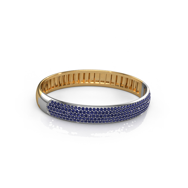Image of Bangle Emely 10mm 585 gold Sapphire 1.7 mm
