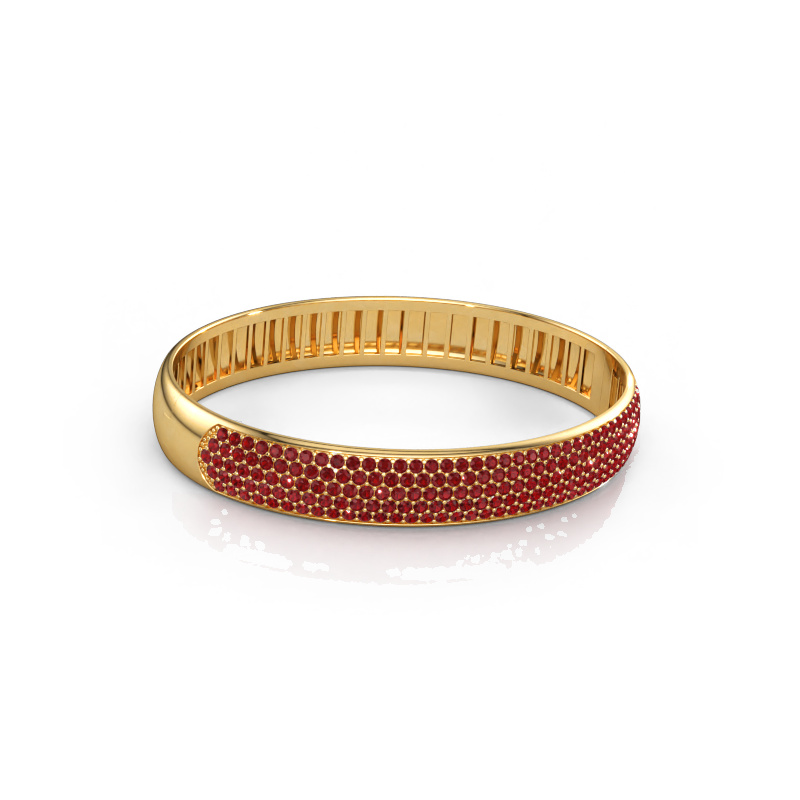 Immagine di Bracciale rigido Emely 10mm 585 oro Rubino 1.7 mm