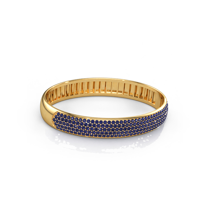 Immagine di Bracciale rigido Emely 10mm 585 oro Zaffiro 1.7 mm
