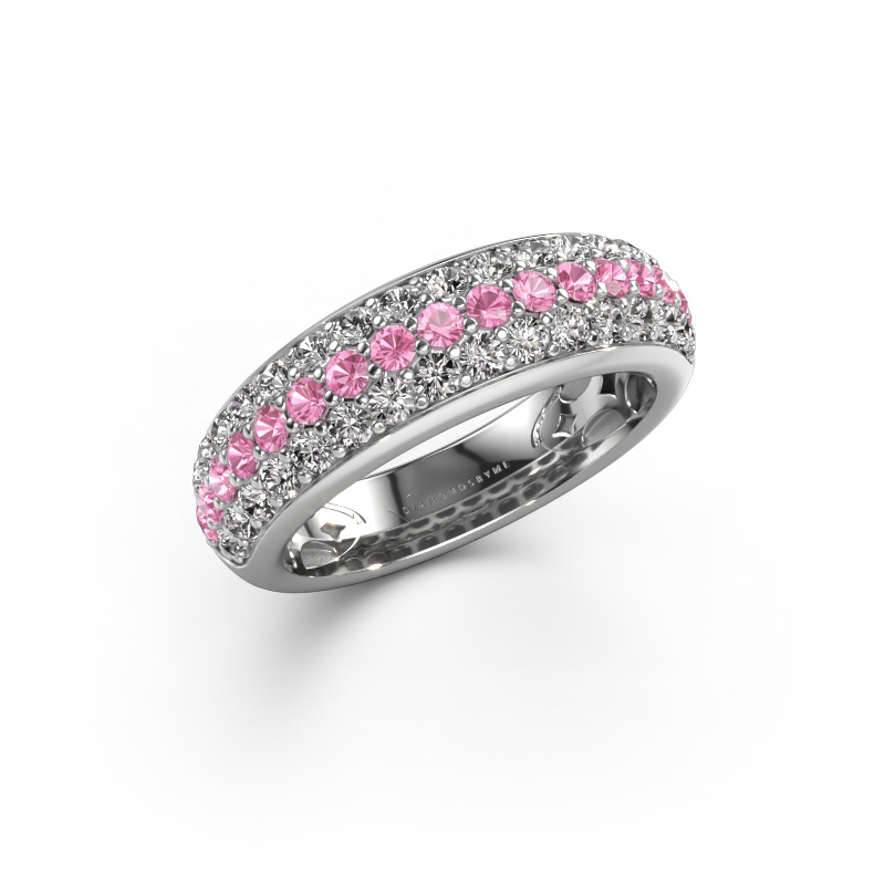 Bild von Ring Emely 8 585 Weißgold Pink Saphir 1.9 mm