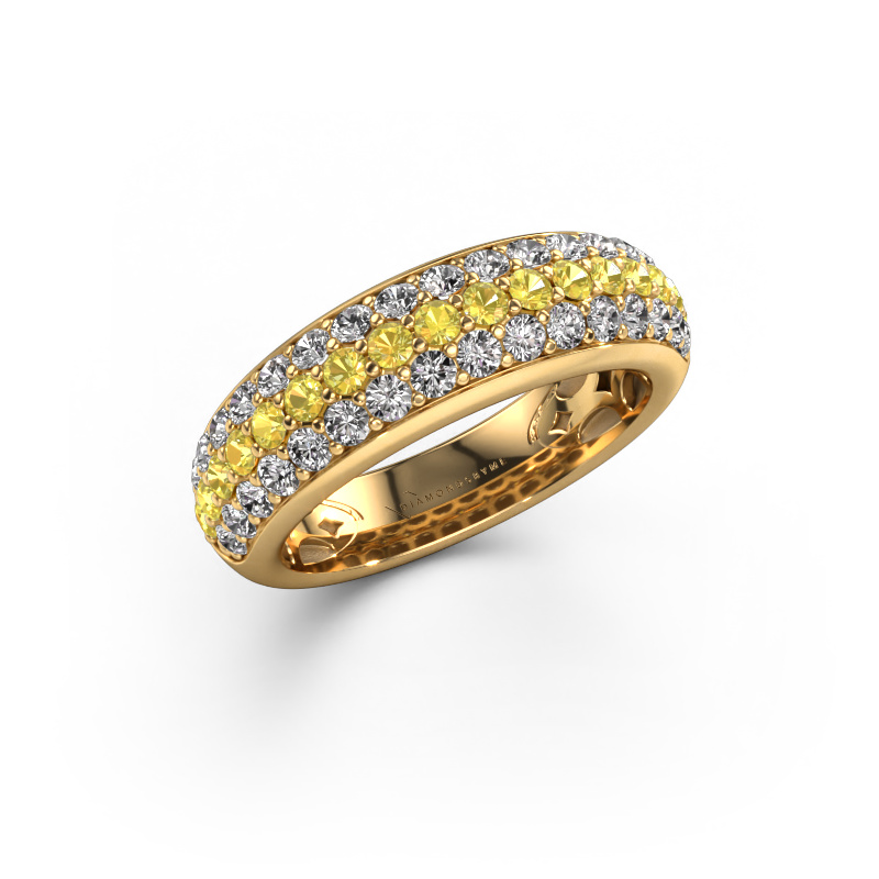 Image of Ring Emely 8 585 gold Yellow sapphire 1.9 mm