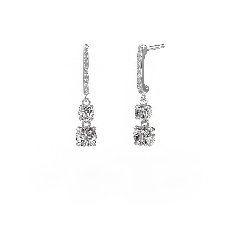 Afbeelding van Oorhangers Tanja 2 585 witgoud Diamant 1.834 crt