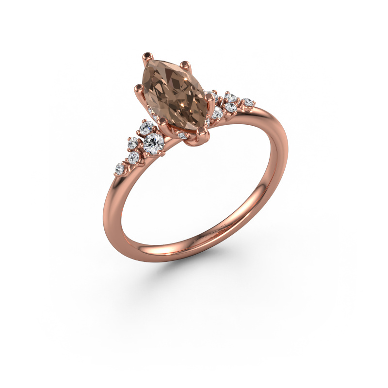 Bild von Verlobungsring Emma MRQ 585 Roségold Braun Diamant 1.165 crt