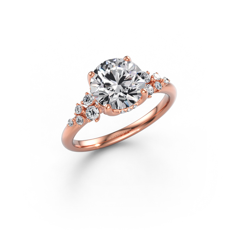 Immagine di Anello di fidanzamento Emma RND 585 oro rosa Diamante 2.251 crt