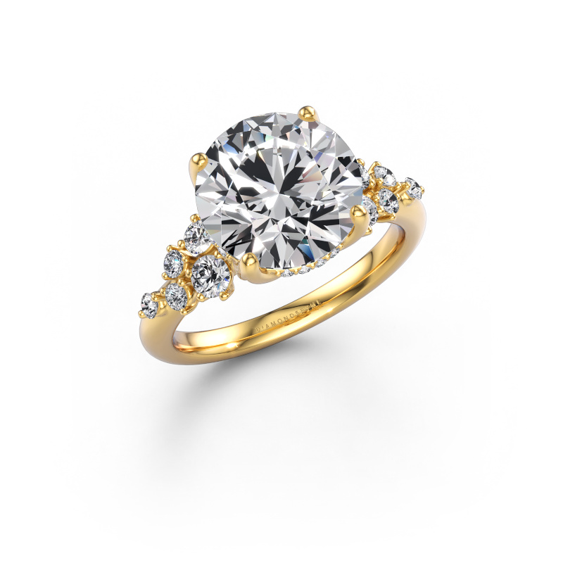 Image of Engagement ring Emma RND 585 gold Lab grown diamond 4.478 crt