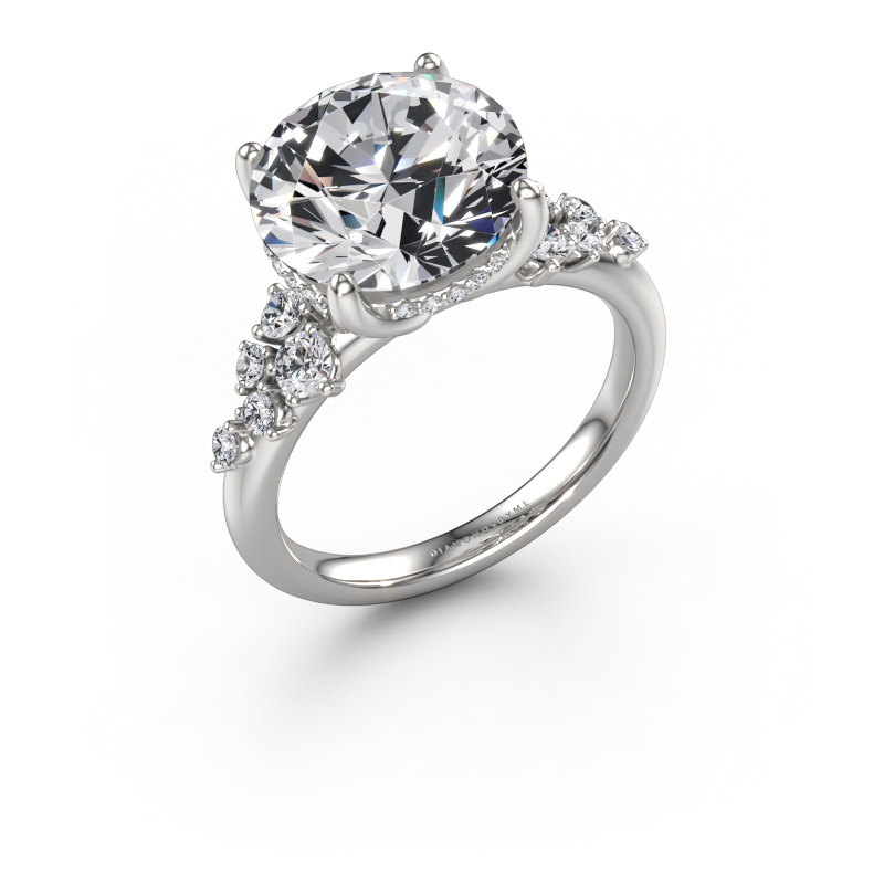 Image de Bague de fiançailles Emma RND 950 platine Diamant synthétique 5.478 crt