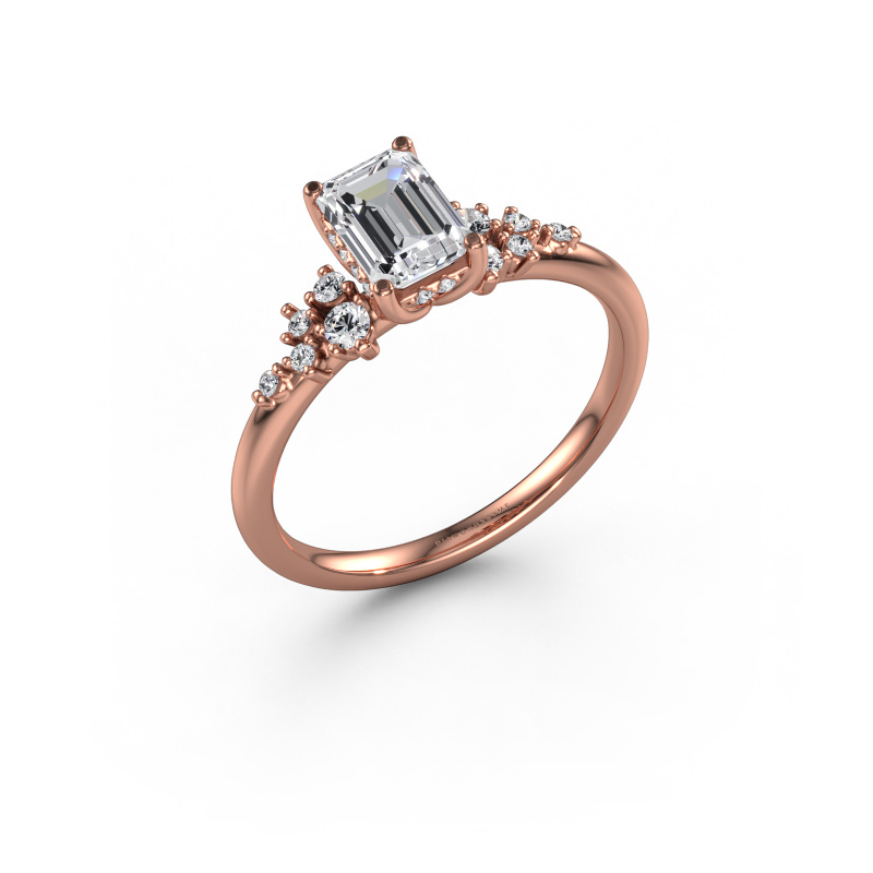 Image of Engagement ring Emma EME 585 rose gold Lab-grown diamond 1.081 crt