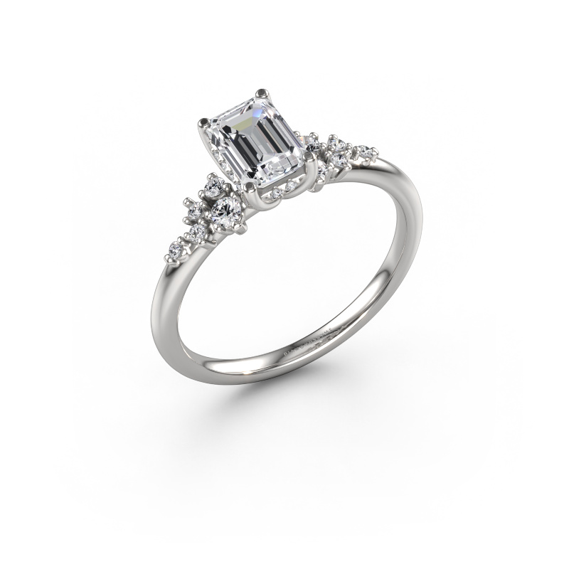 Image of Engagement ring Emma EME 585 white gold Lab grown diamond 1.081 crt