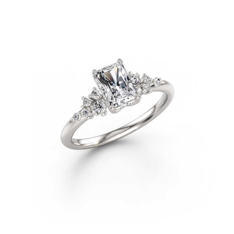 Image of Engagement ring Emma RAD 585 white gold Diamond 0.931 crt