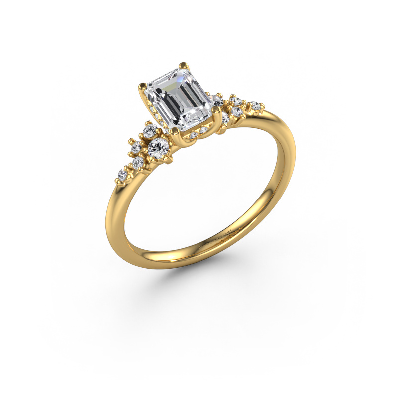 Image of Engagement ring Emma EME 585 gold Lab grown diamond 1.081 crt