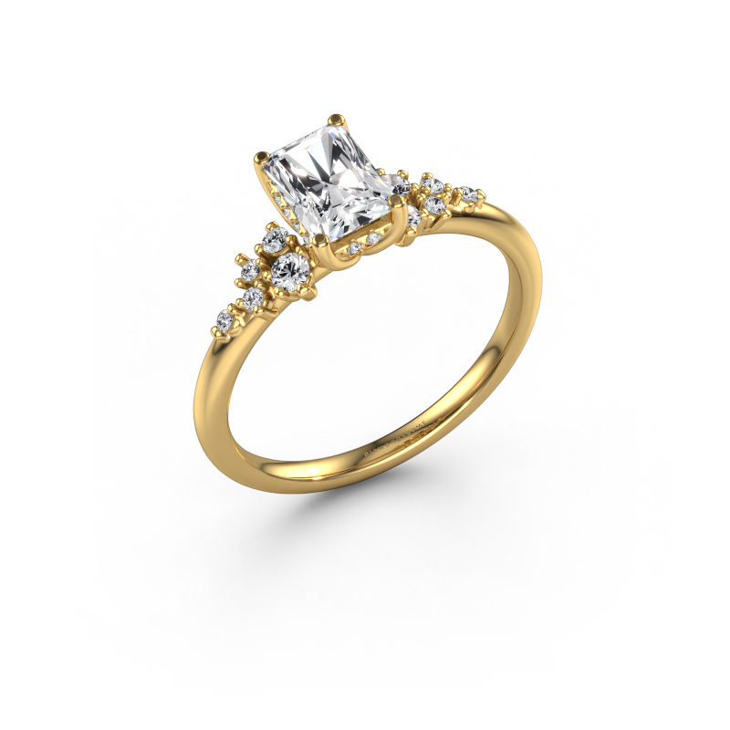 Image of Engagement ring Emma RAD 585 gold Lab grown diamond 0.931 crt