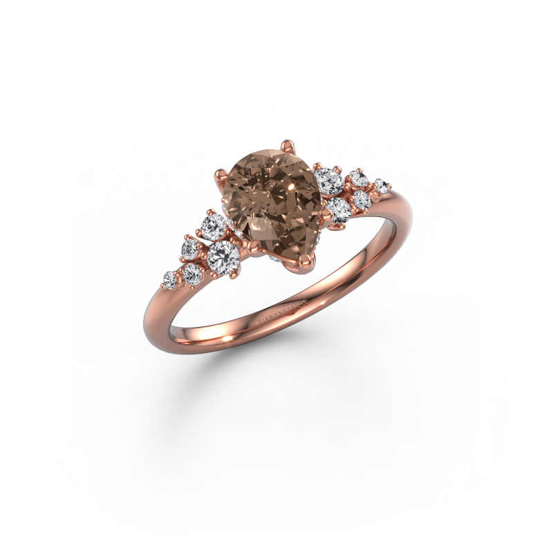 Bild von Verlobungsring Emma PER 585 Roségold Braun Diamant 1.247 crt