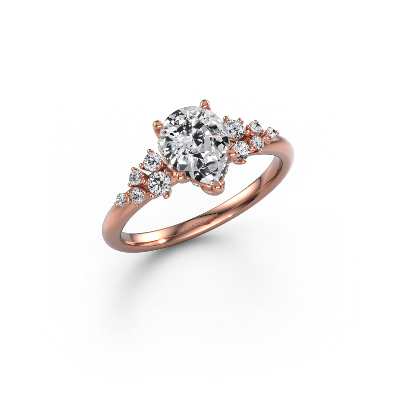 Afbeelding van Verlovingsring Emma PER 585 rosé goud Lab-grown diamant 1.247 crt