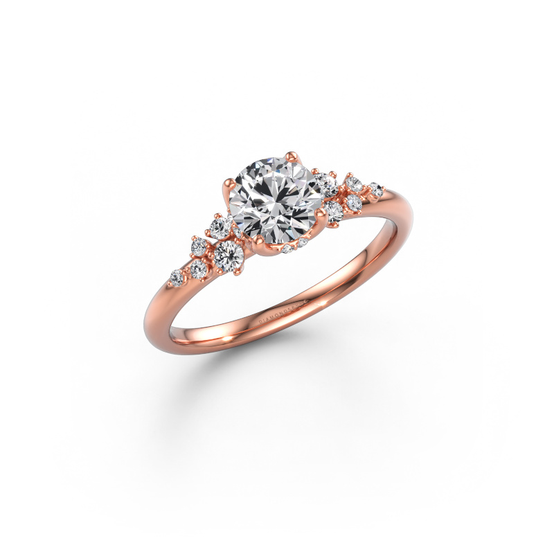 Immagine di Anello di fidanzamento Emma RND 585 oro rosa Diamante 0.865 crt