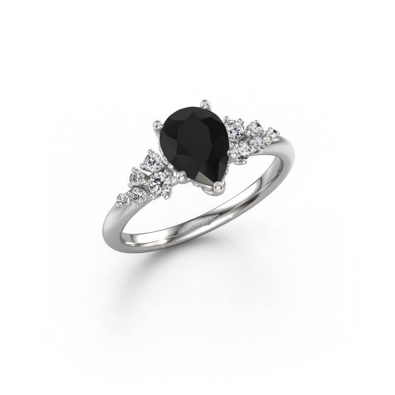 Image de Bague de fiançailles Emma PER 585 or blanc Diamant noir 1.497 crt