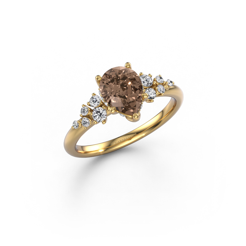 Image de Bague de fiançailles Emma PER 585 or jaune Diamant brun 1.247 crt