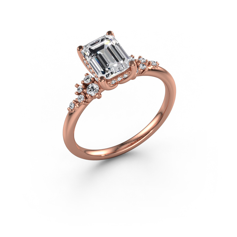 Image of Engagement ring Emma EME 585 rose gold Diamond 1.697 crt